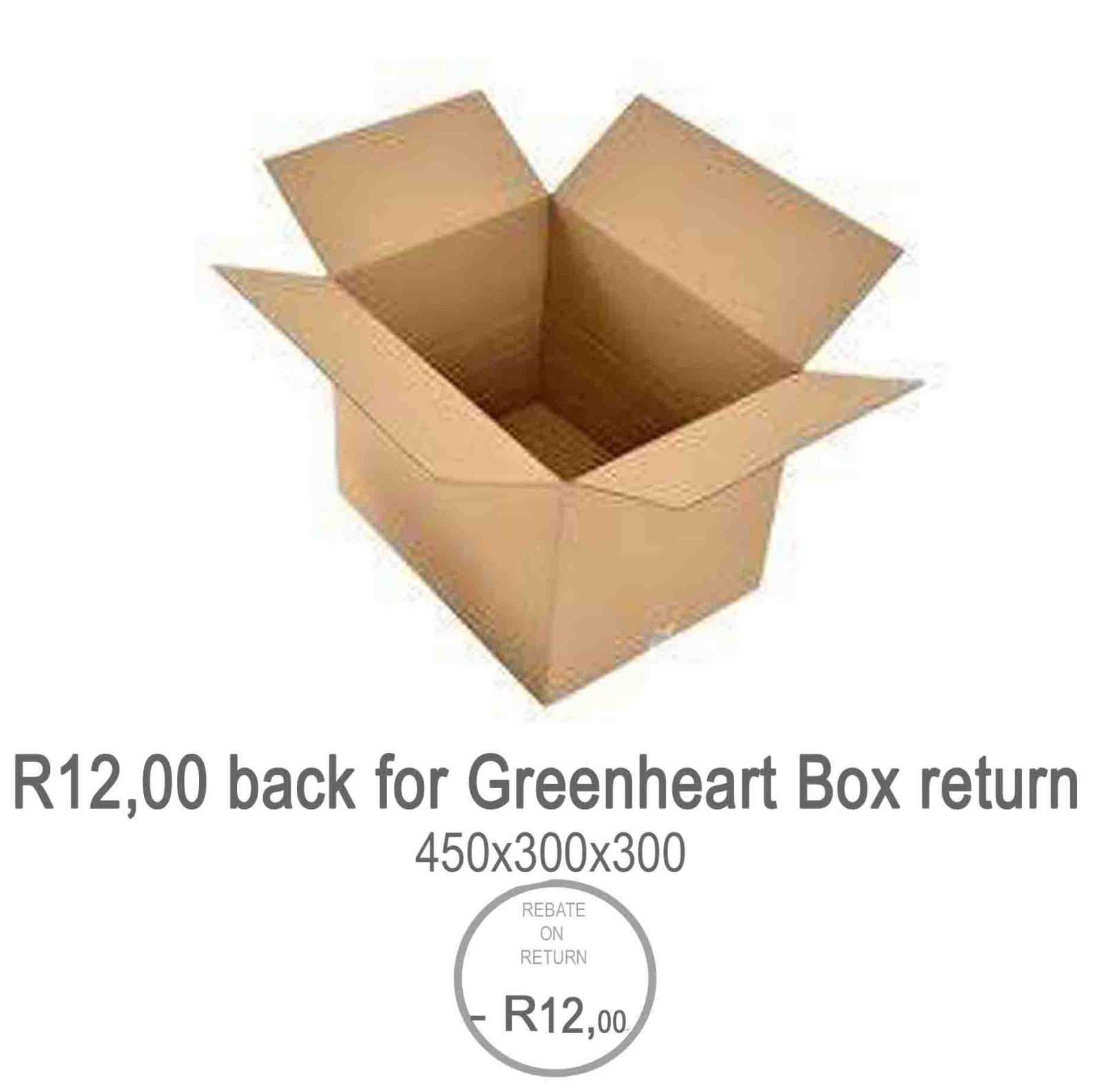 Cardboard Box (450x300x300) (-R12 Rebate on return)