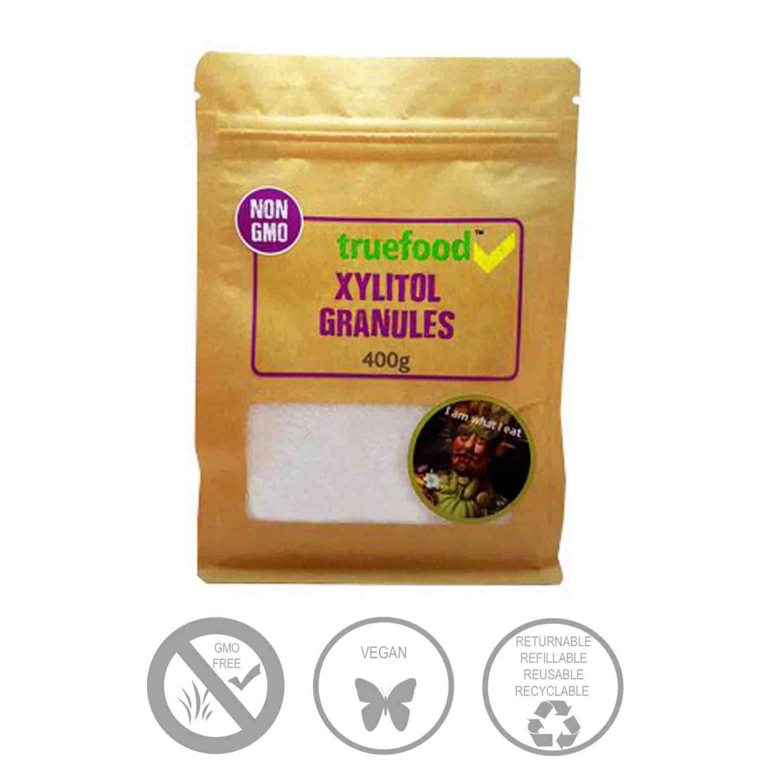 Xylitol Granules (Low GI) (400g) Green Heart Organics